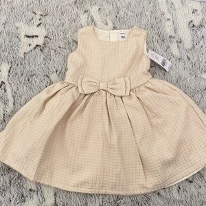 NWT Carter’s Gold Dress, 18m
